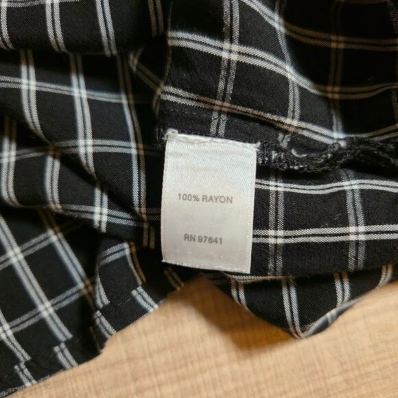 J. Jill Plaid Peter Pan Collar Top Women Size 3X Black Button Back Preppy Fall - Picture 7 of 9